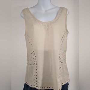 10/$25 Beaded nude blouse